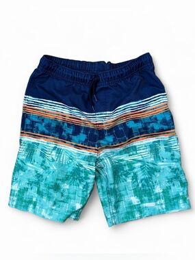 Lands’ End Boys multicolored swimwear swimsuit trunks shorts Sz M (10/12)